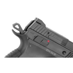 Страйкбольный пистолет KJW CZ P-09 Black GBB, черный, металл, модель P-09.GAS
